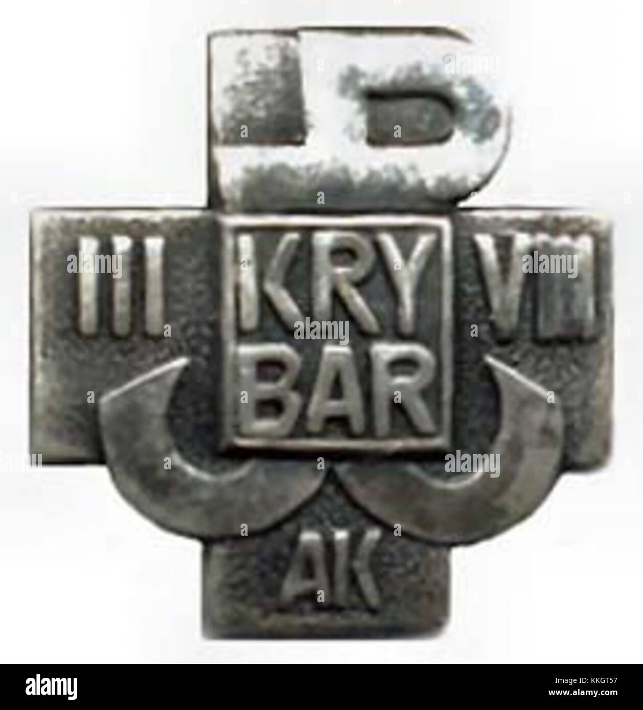 Zgrupowanie AK Krybar était une unité militaire de l'Armée de l'intérieur polonaise (Armia Krajowa) pendant la seconde Guerre mondiale. Elle était connue pour son rôle dans les activités de résistance contre l'occupation nazie. Banque D'Images