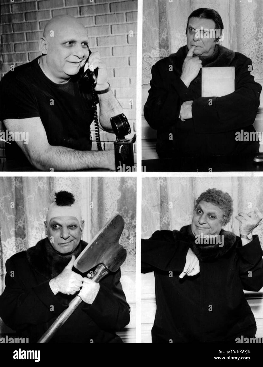 Jackie Coogan incarne oncle Fester dans la série télévisée de 1965 'The Addams Family'. Sa représentation du personnage excentrique et adorable est devenue emblématique de l'histoire de la télévision américaine. Banque D'Images