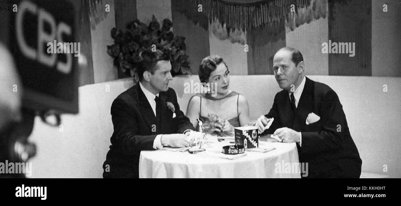 Peter Lind Hayes Mary Healy Sherman Billingsley Stork Club TV 1950 Banque D'Images