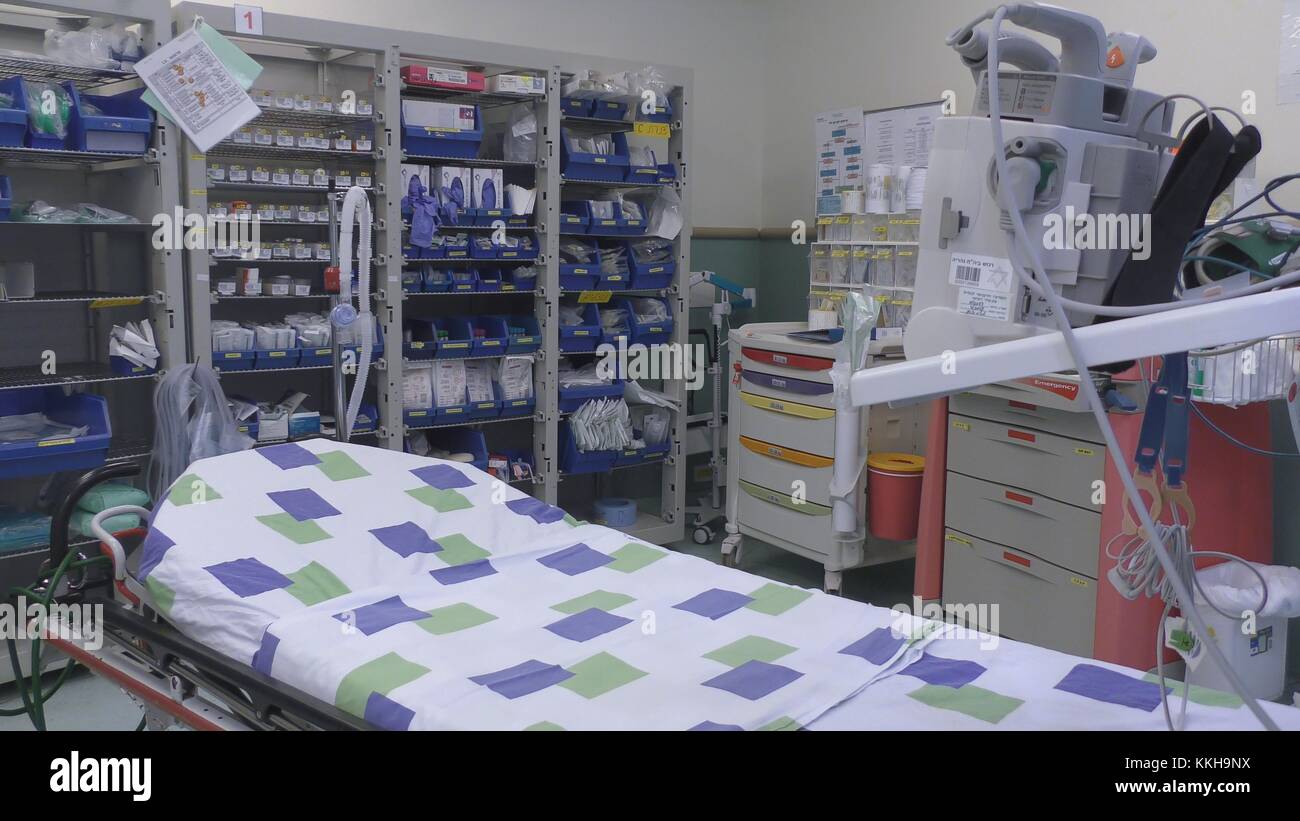 Nahariya, Israël. 30 novembre 2017. Galilee Medical Center a pratiqué un exercice de guerre, absorbant les victimes blessées du nord d'Israël. Nahariya, Israël, octobre 30 2017. Credit : The Fifth Kingdom/Alamy Live News Banque D'Images