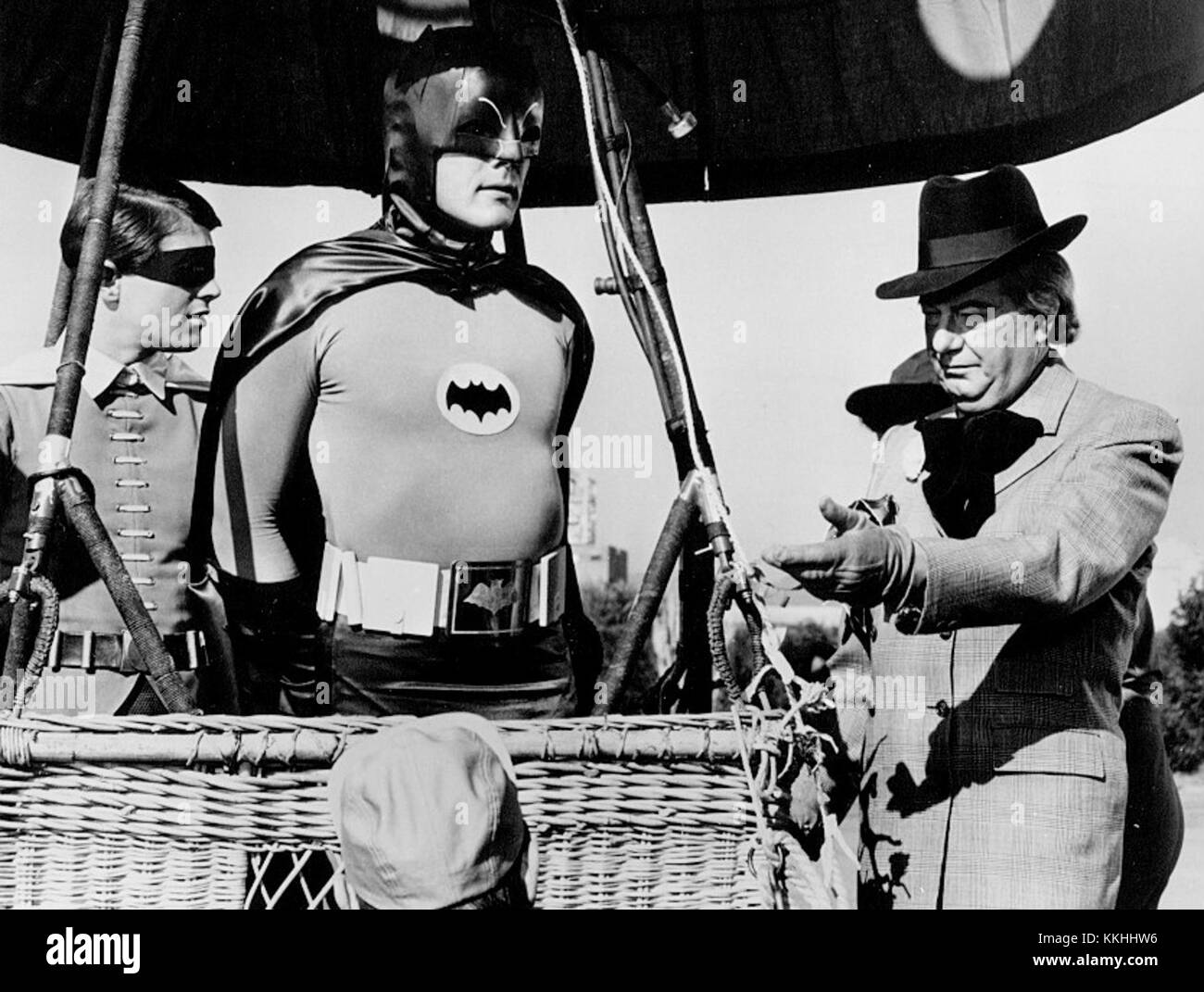 Burt Ward Adam West Maurice Evans Batman 1966 Banque D'Images