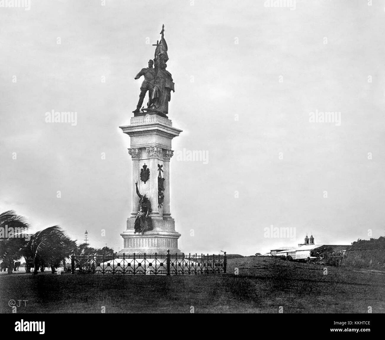 Monument Legazpi-Urdaneta, Manille, Philippines, 1900-1902 Banque D'Images