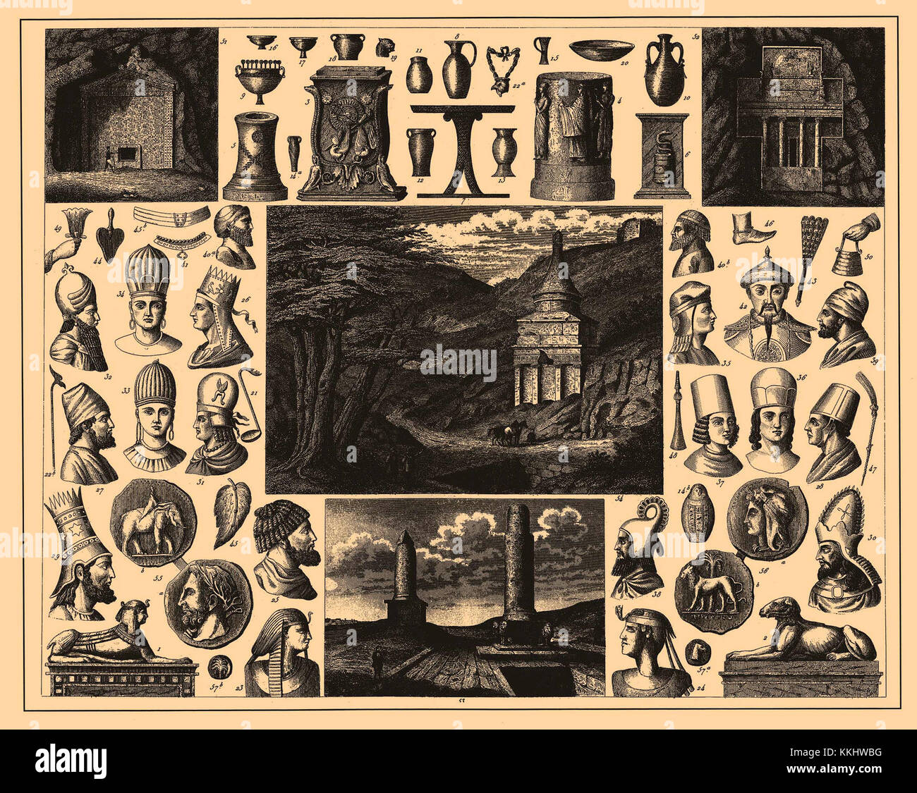 L’Encyclopédie iconographique des sciences, de la littérature et de l’art est un ouvrage de référence complet qui explore les aspects visuels et thématiques de divers domaines de la connaissance humaine, en se concentrant particulièrement sur leur signification historique. Ce volume couvre un large éventail de sujets, fournissant un aperçu de leur impact culturel. Banque D'Images