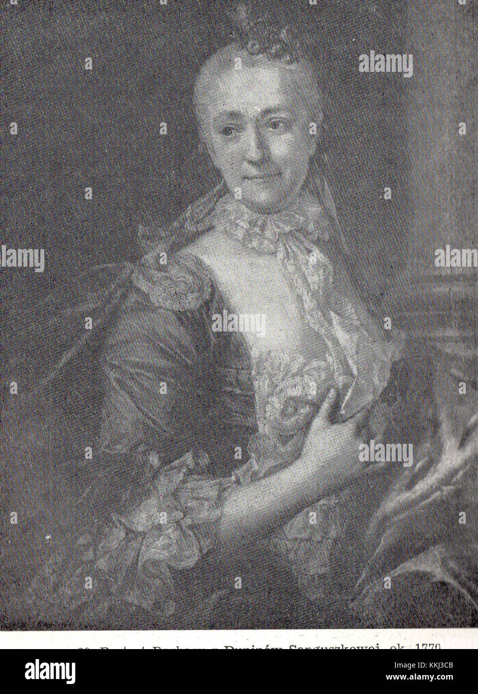 Barbara z Duninow Sanguszko, ok. 1770, Tarnow Banque D'Images