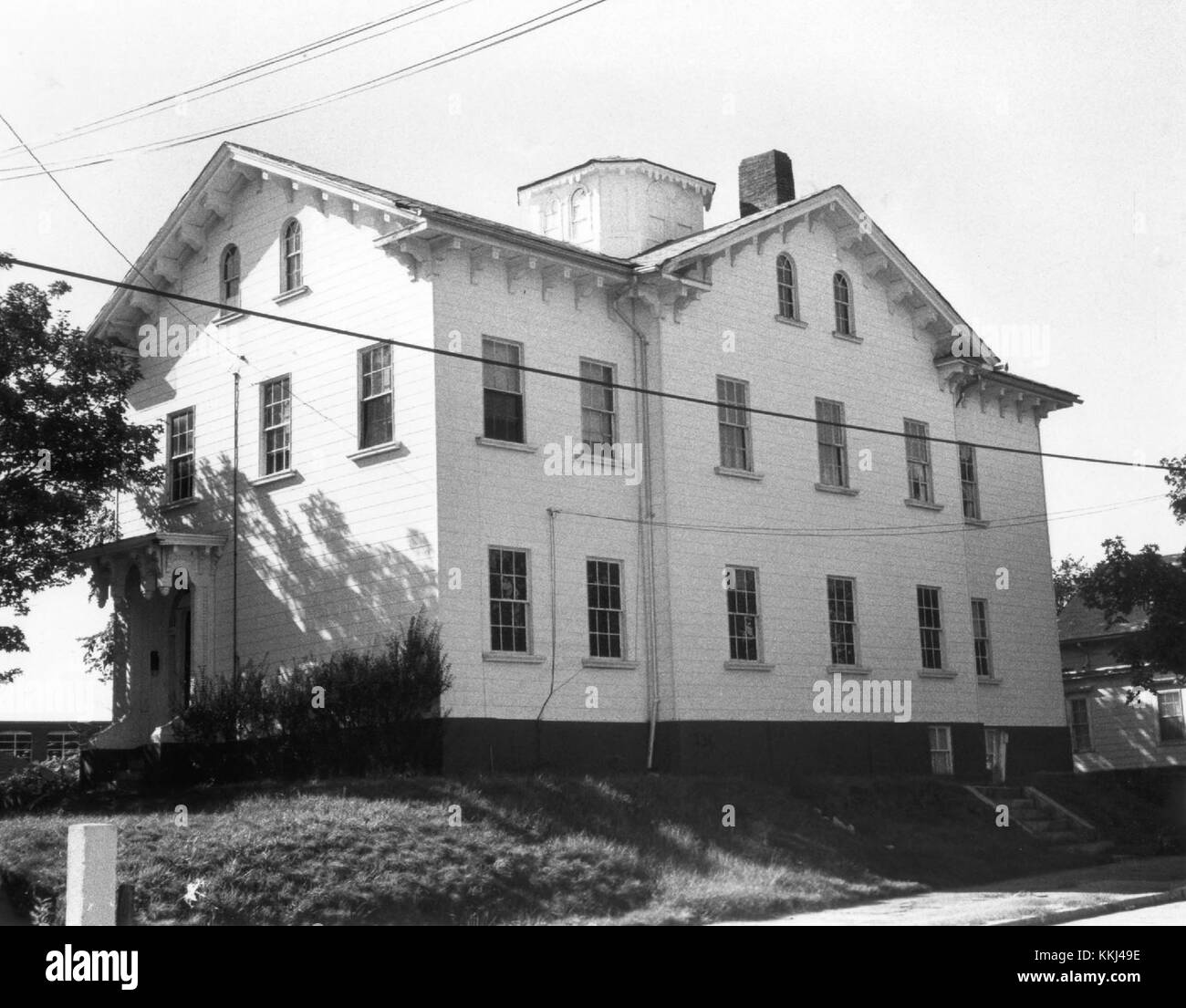 Herrick House à Providence, Rhode Island, construit en 1978, un exemple notable de design résidentiel moderne dans la ville, reflétant les tendances architecturales de la fin du XXe siècle. Banque D'Images
