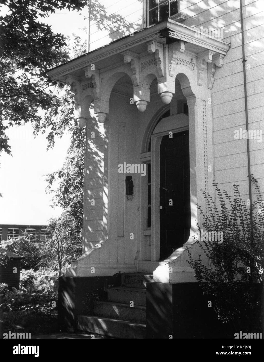 Herrick House RSHD entrée détail 1978 - Providence Rhode Island Banque D'Images