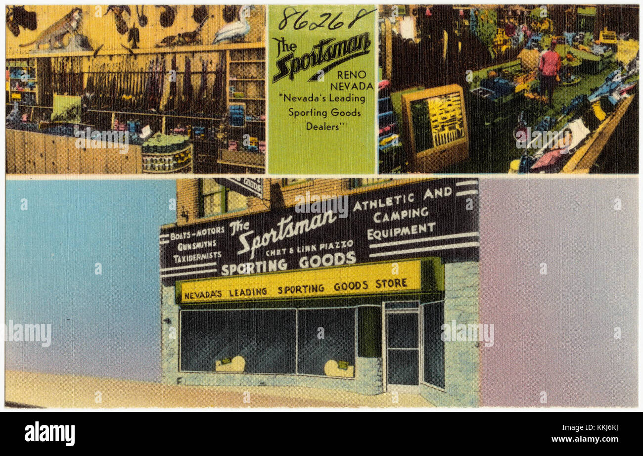 Le Sportsman de Reno, Nevada, est connu comme l'un des principaux marchands d'articles de sport de la région. Il offre une variété d'équipements pour les activités de plein air, la restauration pour la communauté locale et les visiteurs. Banque D'Images
