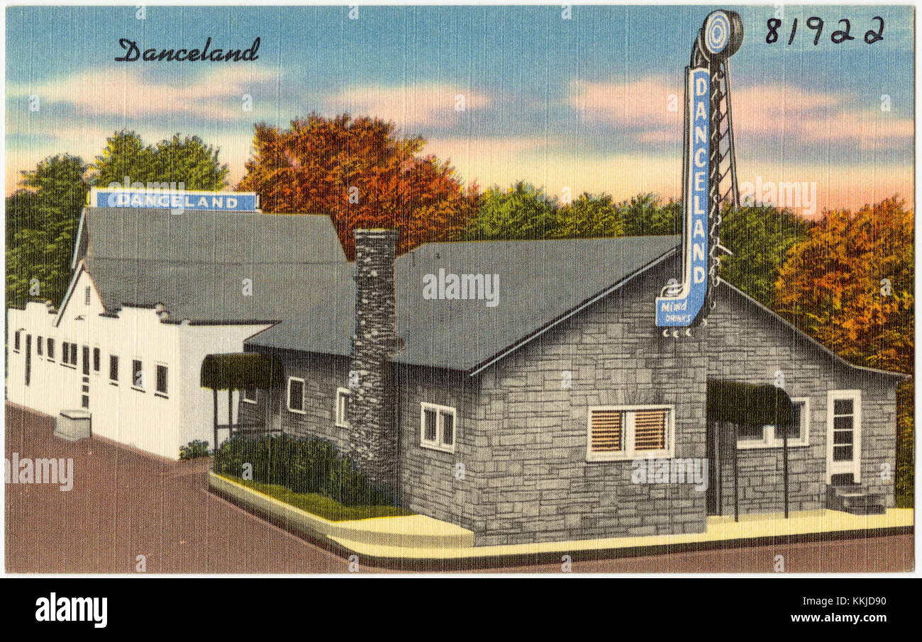 Danceland, situé sur Old Frankfort Pike à Lexington, Kentucky, était un lieu social célèbre connu pour accueillir des événements de danse et des rassemblements au début du XXe siècle. Banque D'Images