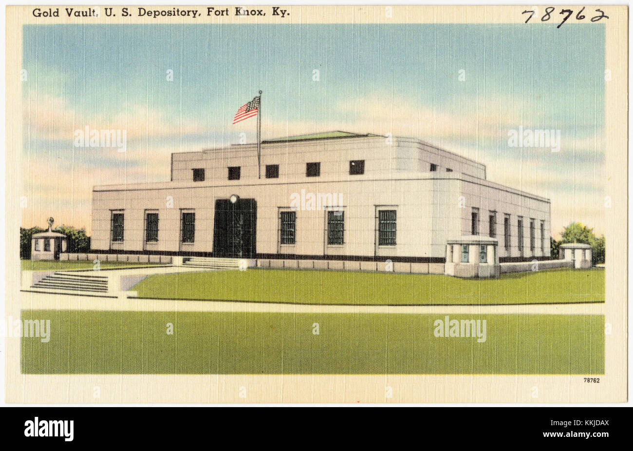 Le US Gold Vault à Fort Knox dans le Kentucky est une installation hautement sécurisée qui abrite une grande partie des réserves d'or des États-Unis. C'est un symbole clé de la sécurité financière américaine. Banque D'Images