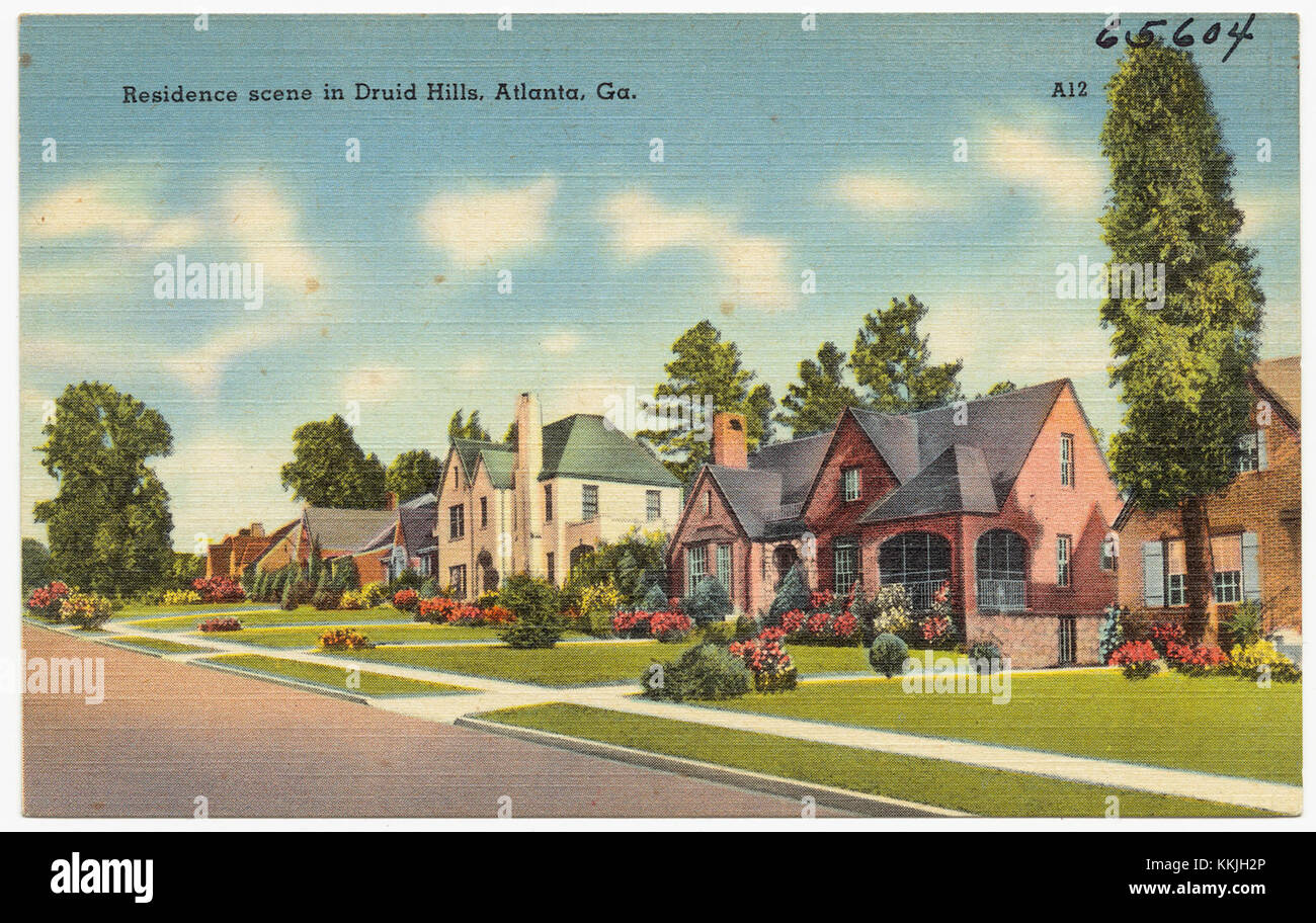 Scène de résidence à Druid Hills, Atlanta, Géorgie (8343901856) Banque D'Images