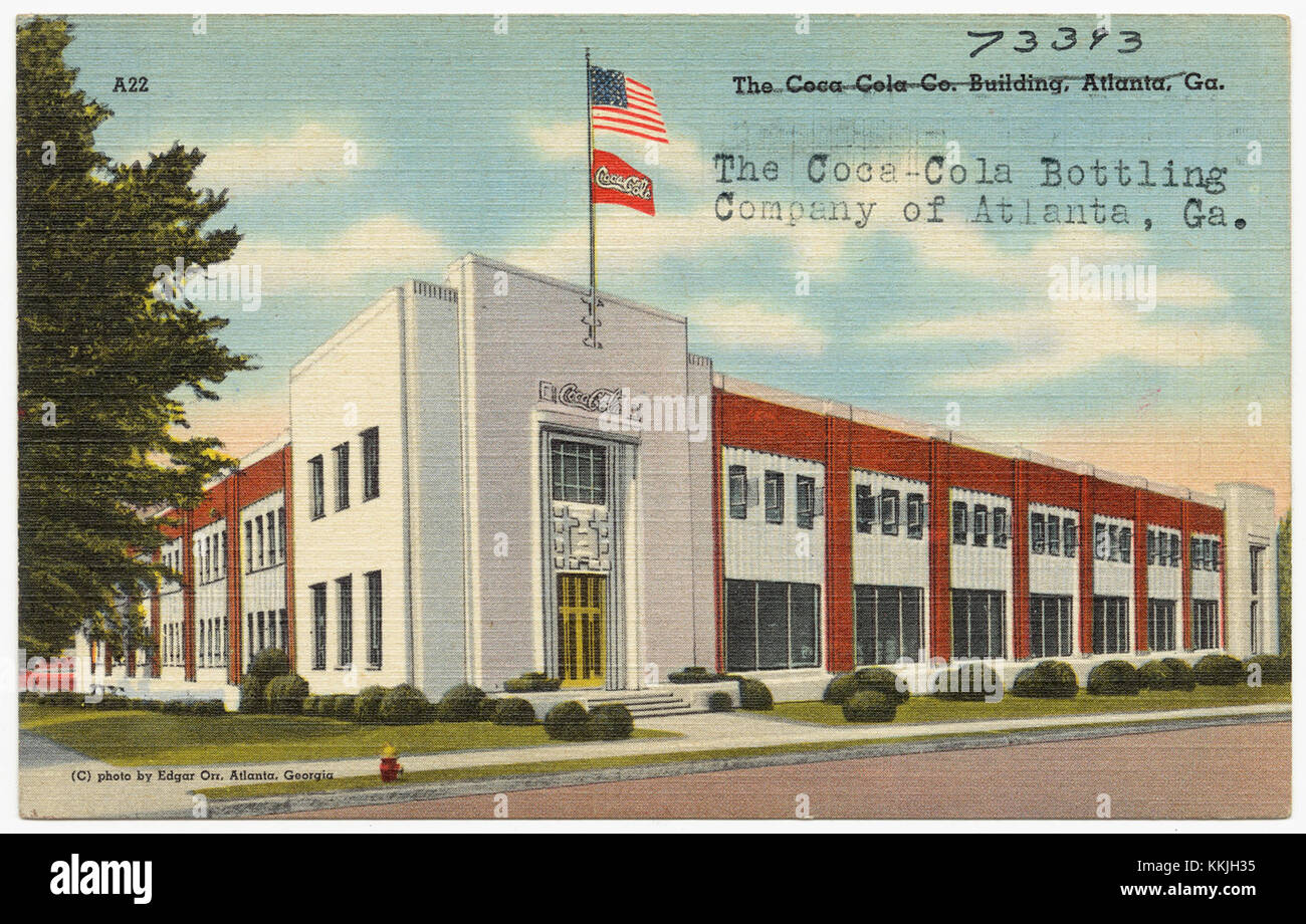 La Coca-Cola Bottling Company d'Atlanta, en Géorgie, connue pour son rôle central dans l'industrie des boissons, a une longue histoire en tant que grand fabricant de boissons gazeuses. Banque D'Images