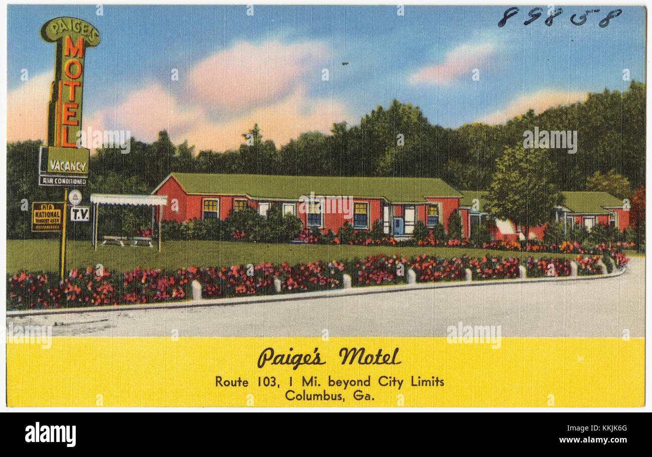 Paige's Motel, route 103, 1,5 km. Au-delà des limites de la ville, Columbus, Géorgie (8368114198) Banque D'Images