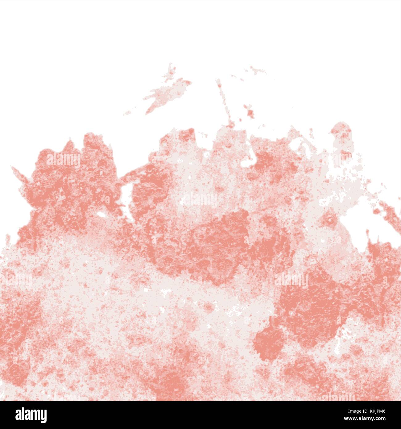 Rose saumon aquarelle abstraite motif nuage avec des taches et des taches sur fond blanc, vector illustration Illustration de Vecteur