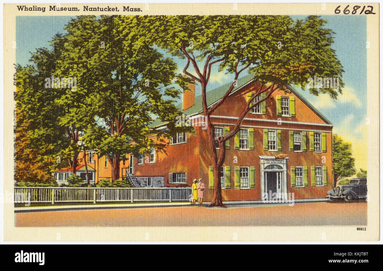 Le musée baleinier de Nantucket, Massachusetts, préserve l'histoire de l'industrie baleinière américaine, exposant des expositions sur la culture maritime et l'histoire de la chasse à la baleine. Banque D'Images