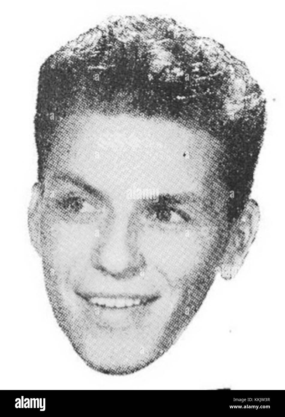 Ce panneau emblématique présente Frank Sinatra, chanteur et acteur américain légendaire, connu pour ses contributions à la musique et au cinéma. L'image capture sa stature en tant que figure influente dans le divertissement du XXe siècle. Banque D'Images