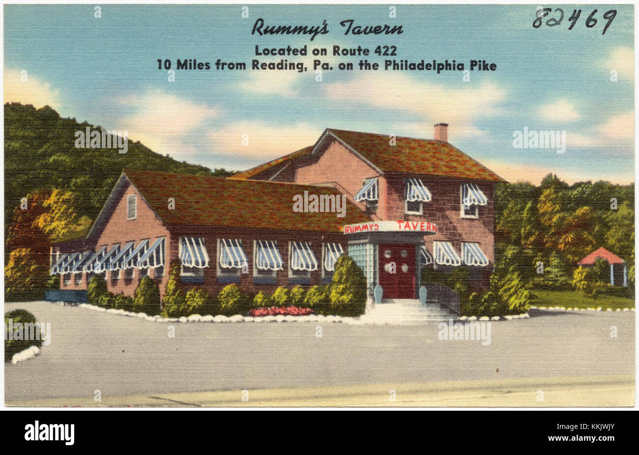 Rummy's Tavern est un bar situé sur la route 422, à 16 kilomètres de Reading, Pennsylvanie, sur le Philadelphia Pike, offrant une atmosphère historique et culturelle locale. Banque D'Images
