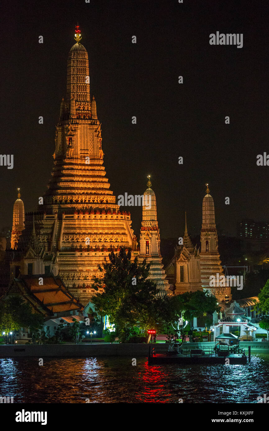 Bangkok, Thaïlande. Wat Arun Temple. Banque D'Images