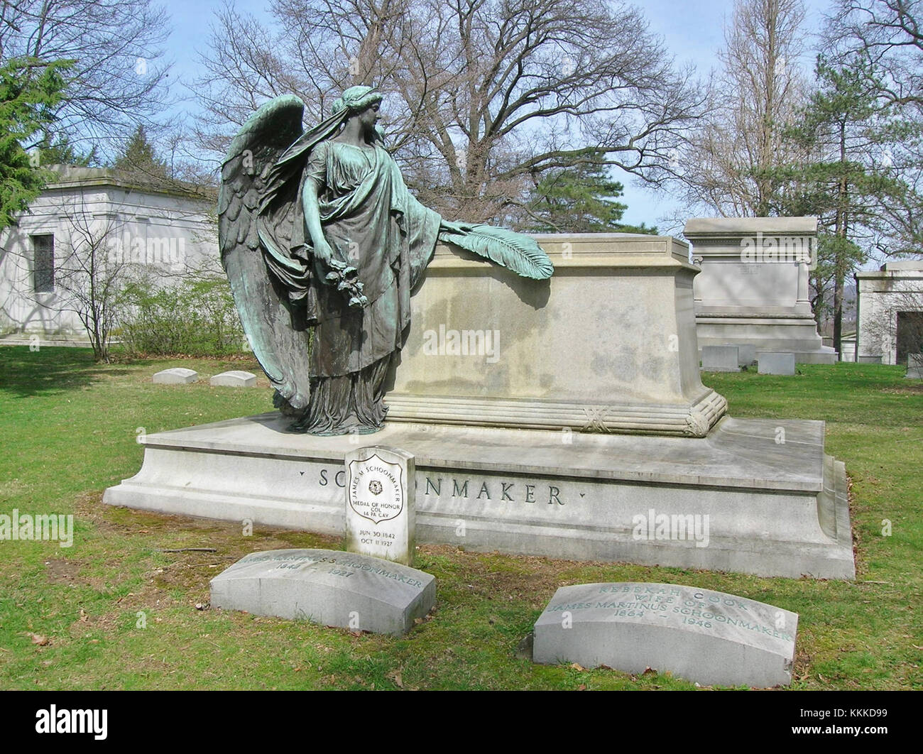 Schoonmaker Monument, cimetière Homewood, Pittsburgh, PA - mars 2016 Banque D'Images