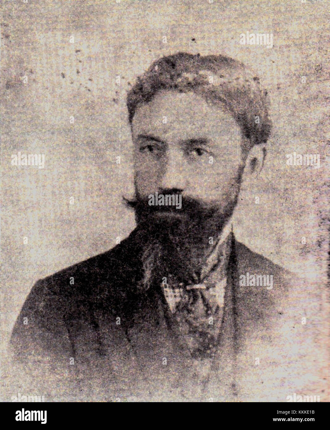 Une photographie de Baltazar Apcar, une figure notable, peut-être liée à un contexte historique ou culturel. Banque D'Images