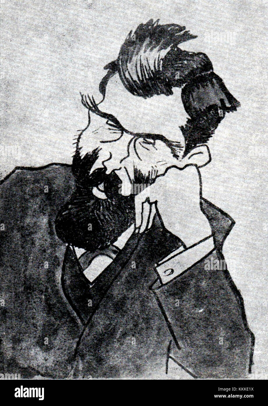 Le tableau *Apcar Baltazar* de Camil Ressu représente un portrait de la figure historique Apcar Baltazar, mettant en valeur le style distinctif de Ressu et sa contribution au roumain Banque D'Images