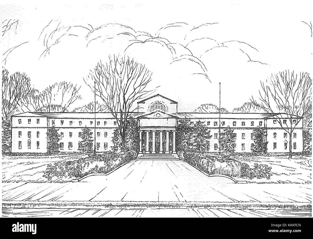 MÉDIAS Un hommage p5 met en lumière le palais de justice du comté de Delaware, un bâtiment historique situé à Media, en Pennsylvanie. Le bâtiment est reconnu pour son style architectural et son rôle dans la gouvernance locale. Banque D'Images