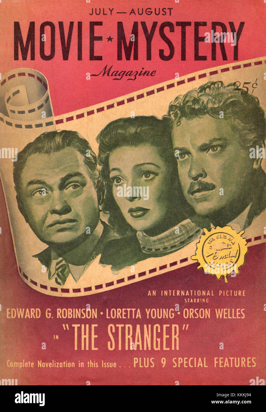 Film-mystère-Magazine-juillet-1946 Banque D'Images