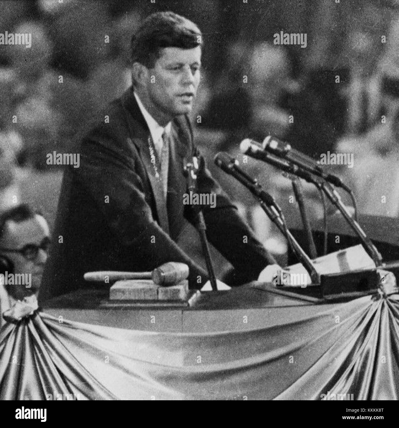 John F. Kennedy nomme Adlai Stevenson 1956 (culture) Banque D'Images