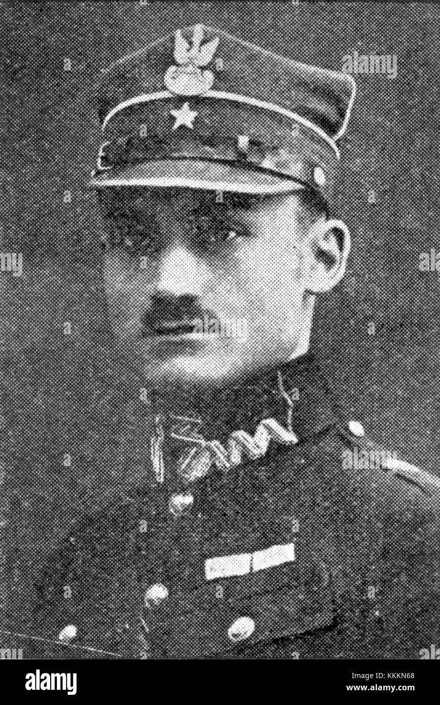 Podporucznik Stanisław Krzyżowski était un officier militaire polonais, connu pour son rôle dans l'armée polonaise pendant la seconde Guerre mondiale. Ses contributions à la stratégie militaire et au service pendant la guerre sont une partie importante de l'histoire militaire polonaise. Banque D'Images
