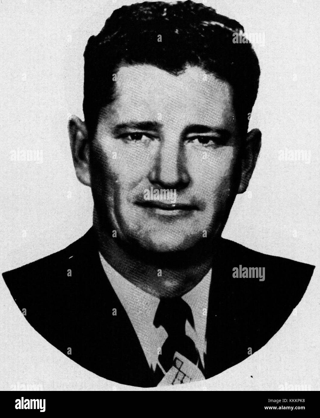 Joe Foss, figure américaine notable, a été gouverneur du Dakota du Sud. Son portrait officiel de gouverneur est une représentation de son rôle politique et de son leadership dans l'État. Banque D'Images