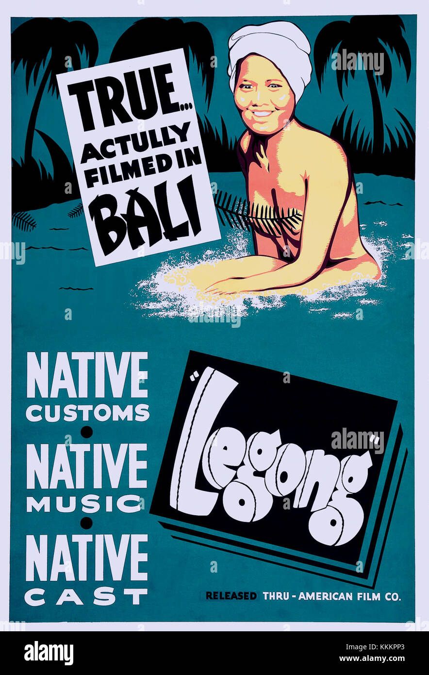 Cette affiche vibrante présente la danse Legong indonésienne traditionnelle. Connue pour ses mouvements complexes et ses costumes vifs, Legong est une danse balinaise classique qui joue un rôle important dans la culture indonésienne. Banque D'Images