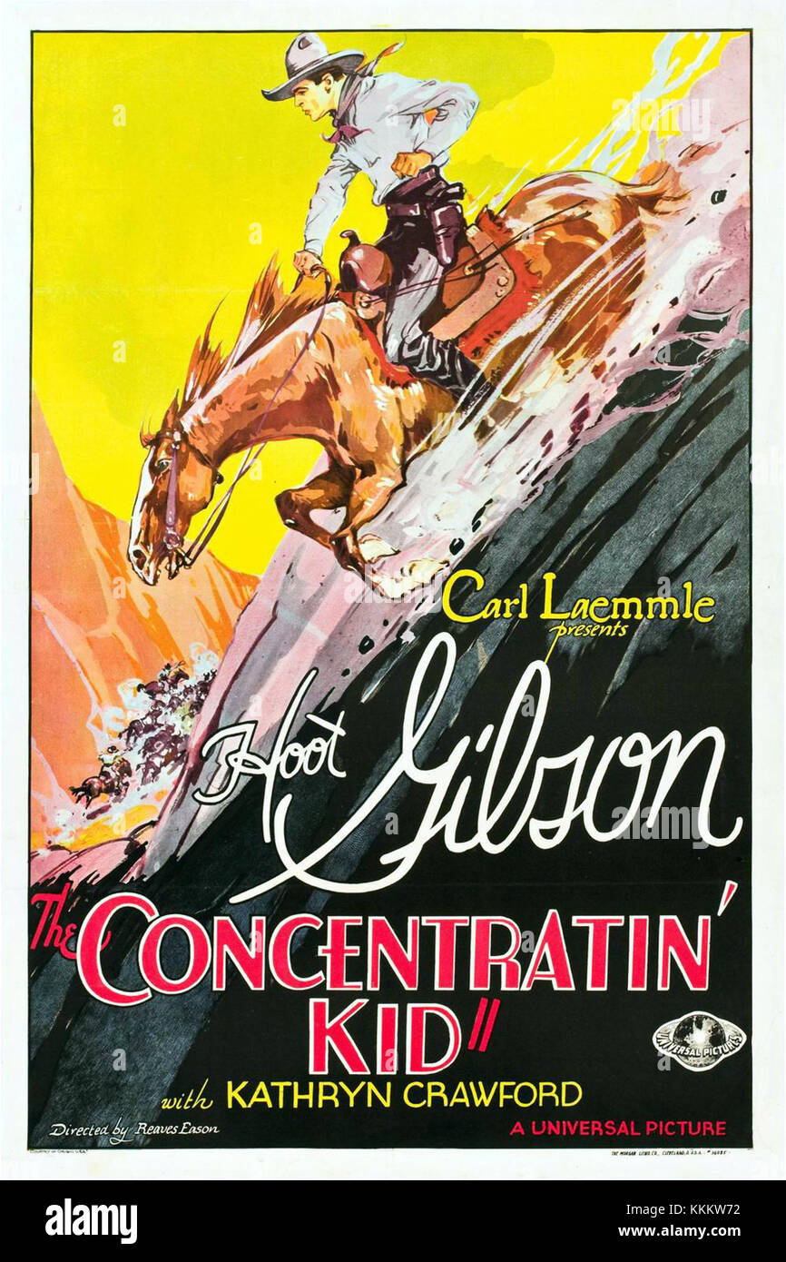 The *Concentratin' Kid* était un film populaire, connu pour sa comédie et son histoire légère. Cette affiche présente le personnage dans une scène humoristique, capturant l'essence du film comme une production divertissante et ludique. Banque D'Images