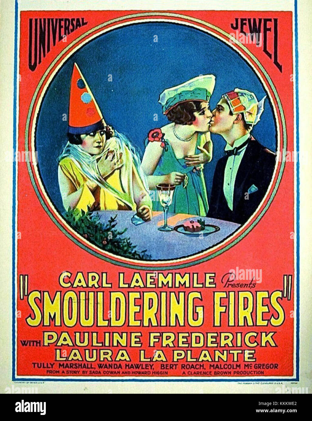 L'affiche feux brûlants promeut un film dramatique classique. L'affiche présente des images puissantes du film, mettant en évidence son accent thématique sur les conflits émotionnels et le développement du personnage. Banque D'Images