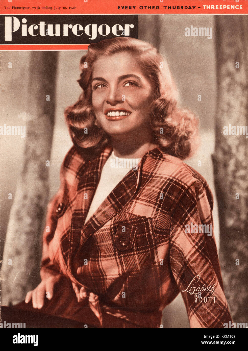 1946 Picturegoer Lizabeth Scott Banque D'Images