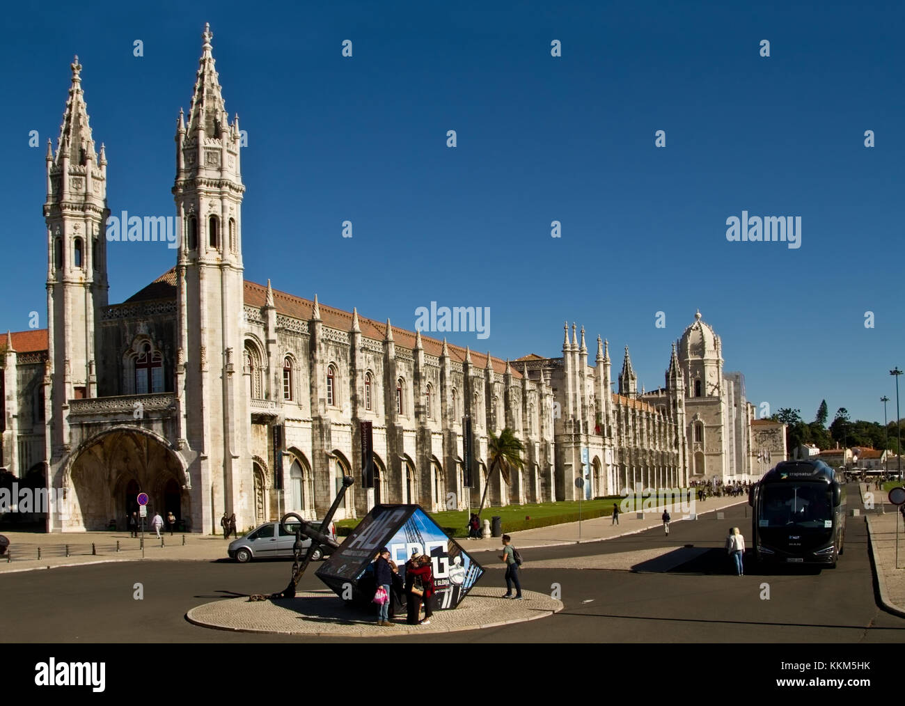 Monastère des Hiéronymites, Mosteiro dos Jeronimos, quartier de Belém, Lisbonne. Banque D'Images