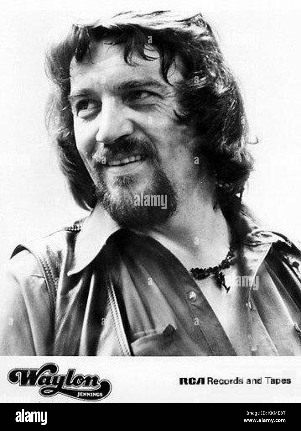 Waylon Jennings était un artiste américain de premier plan de musique country, et son travail avec RCA Records a aidé à définir le genre de musique country hors-la-loi. Ses enregistrements ont une influence dans l'histoire de la musique country. Banque D'Images