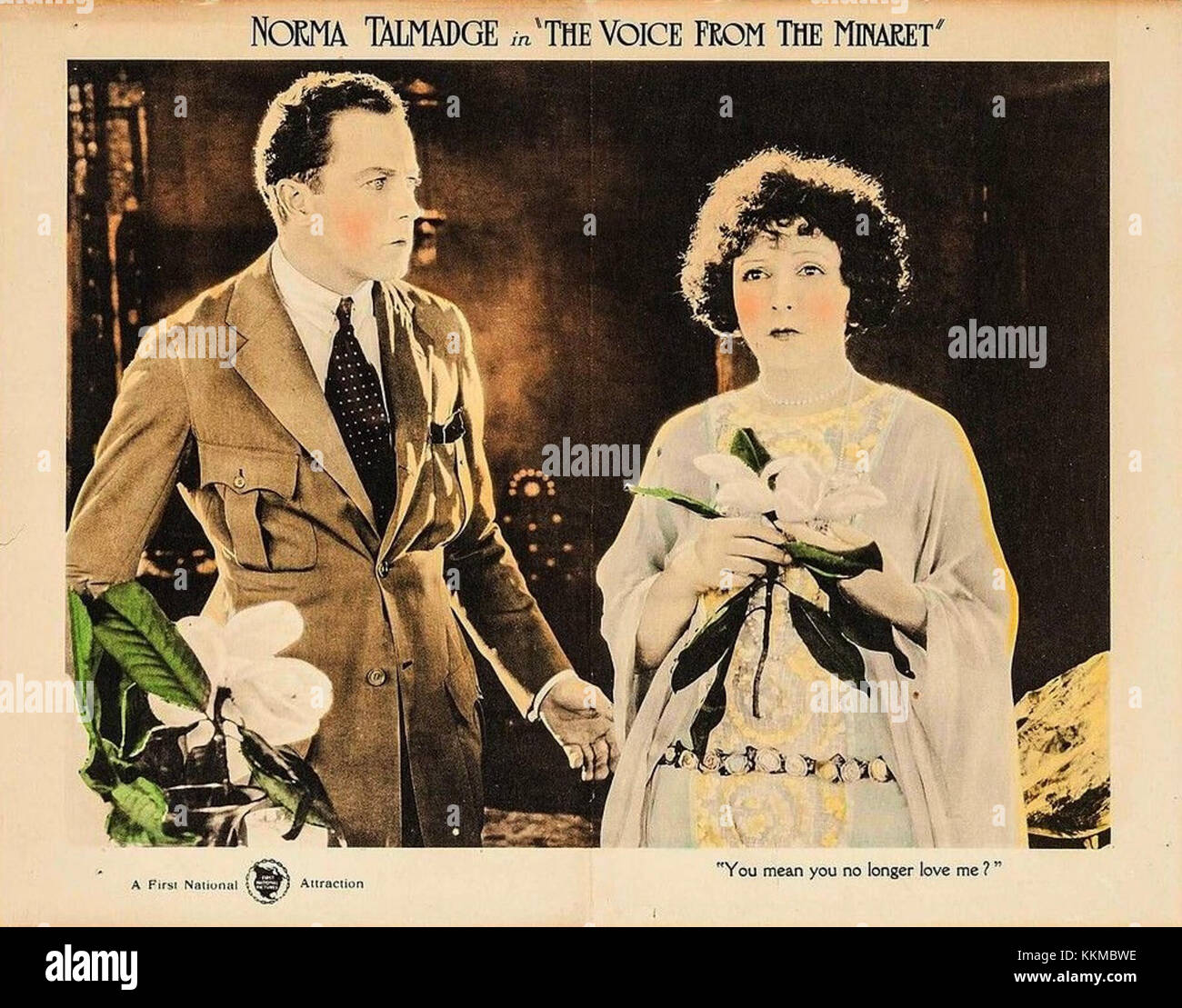 Lobby Card pour 'Voice from the Minaret', un film réalisé par John Frankenheimer en 1958, avec James Mason et Stewart Granger. Banque D'Images