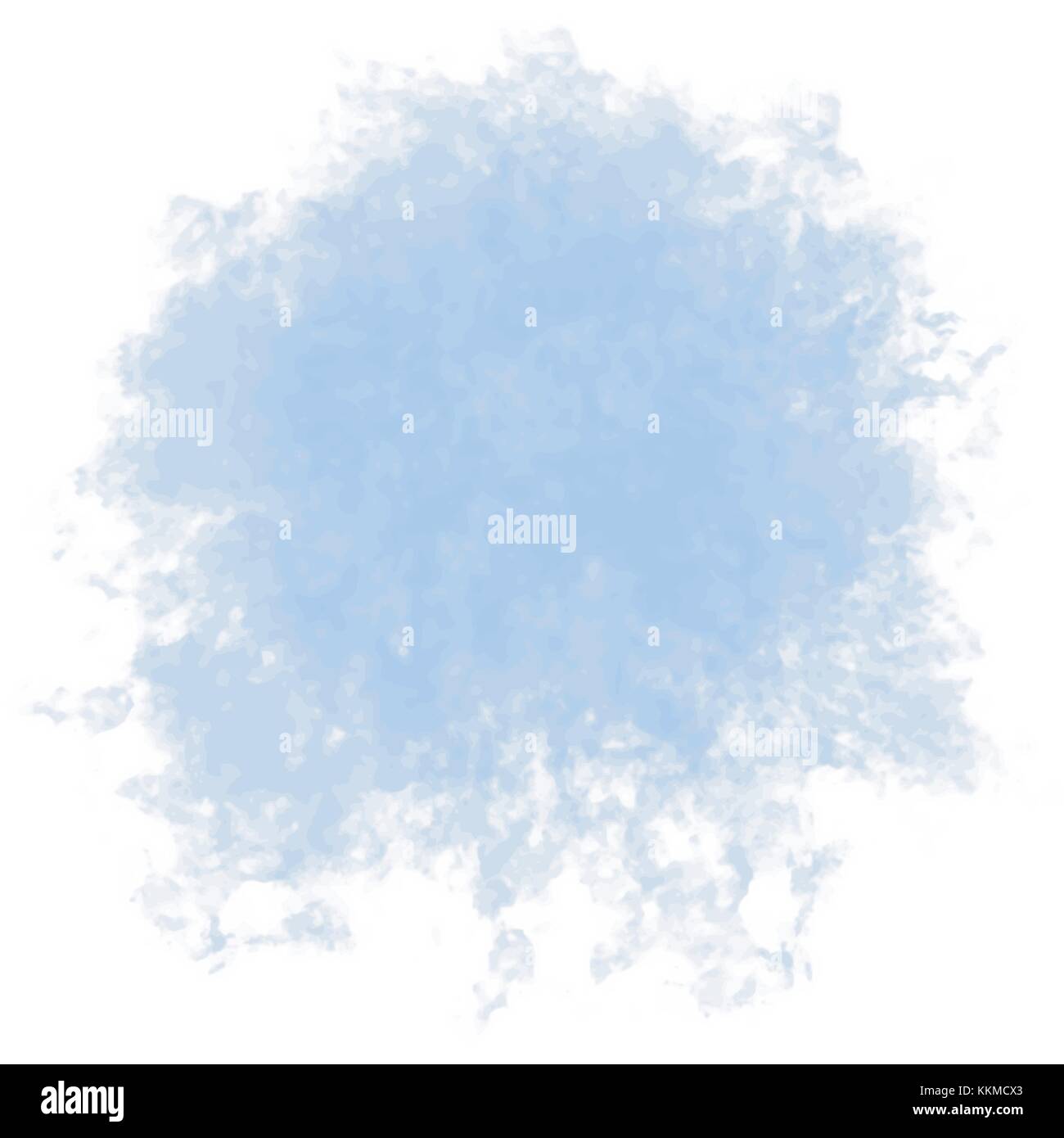 Ciel bleu nuage aquarelle isolé sur fond blanc, vector illustration Illustration de Vecteur