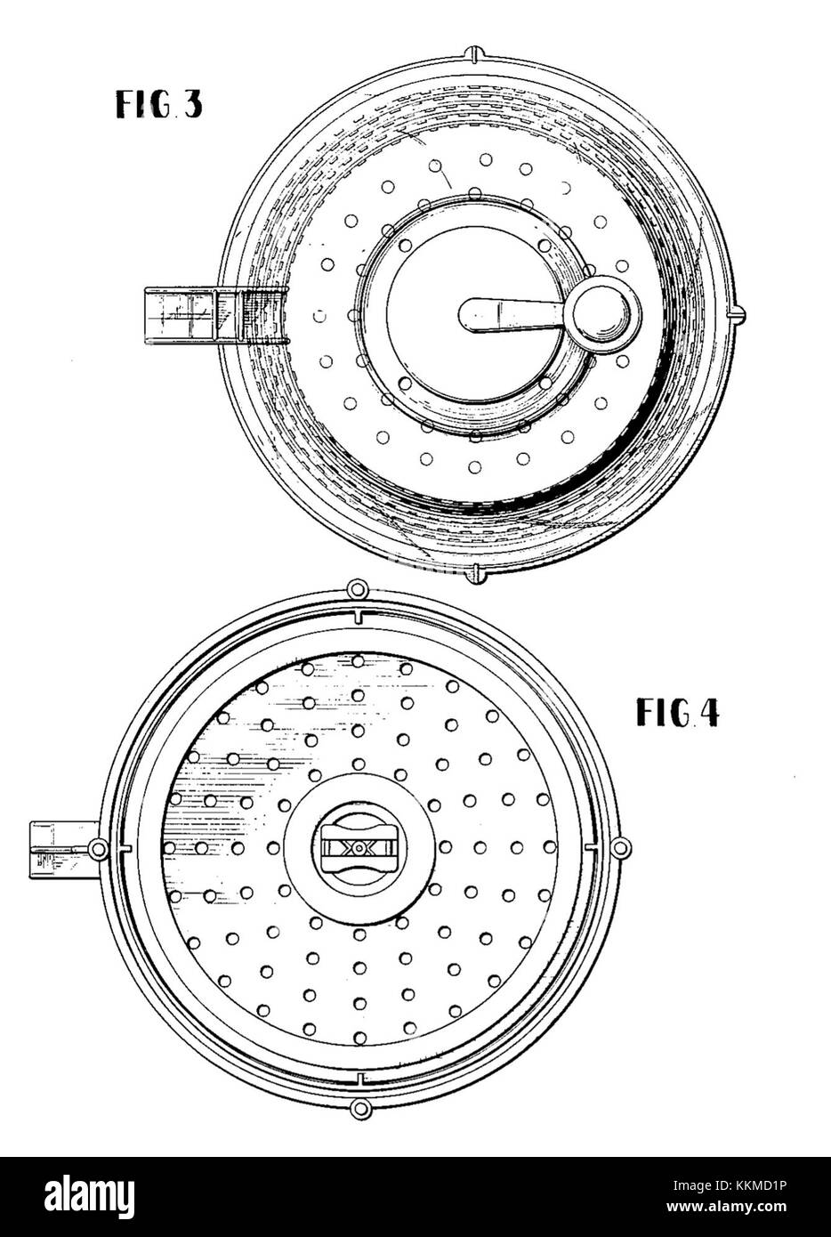 Le brevet 228222 décrit un séchoir à salade Mantelet conçu pour sécher les figues, mettant en valeur l'innovation du début du XXe siècle dans les appareils électroménagers. Banque D'Images