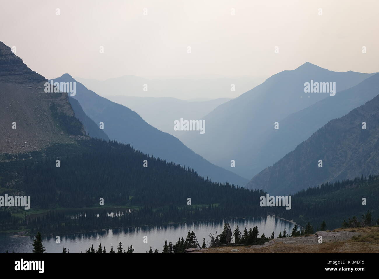 Hidden Lake, logan pass, Glacier National Park, Montana Banque D'Images