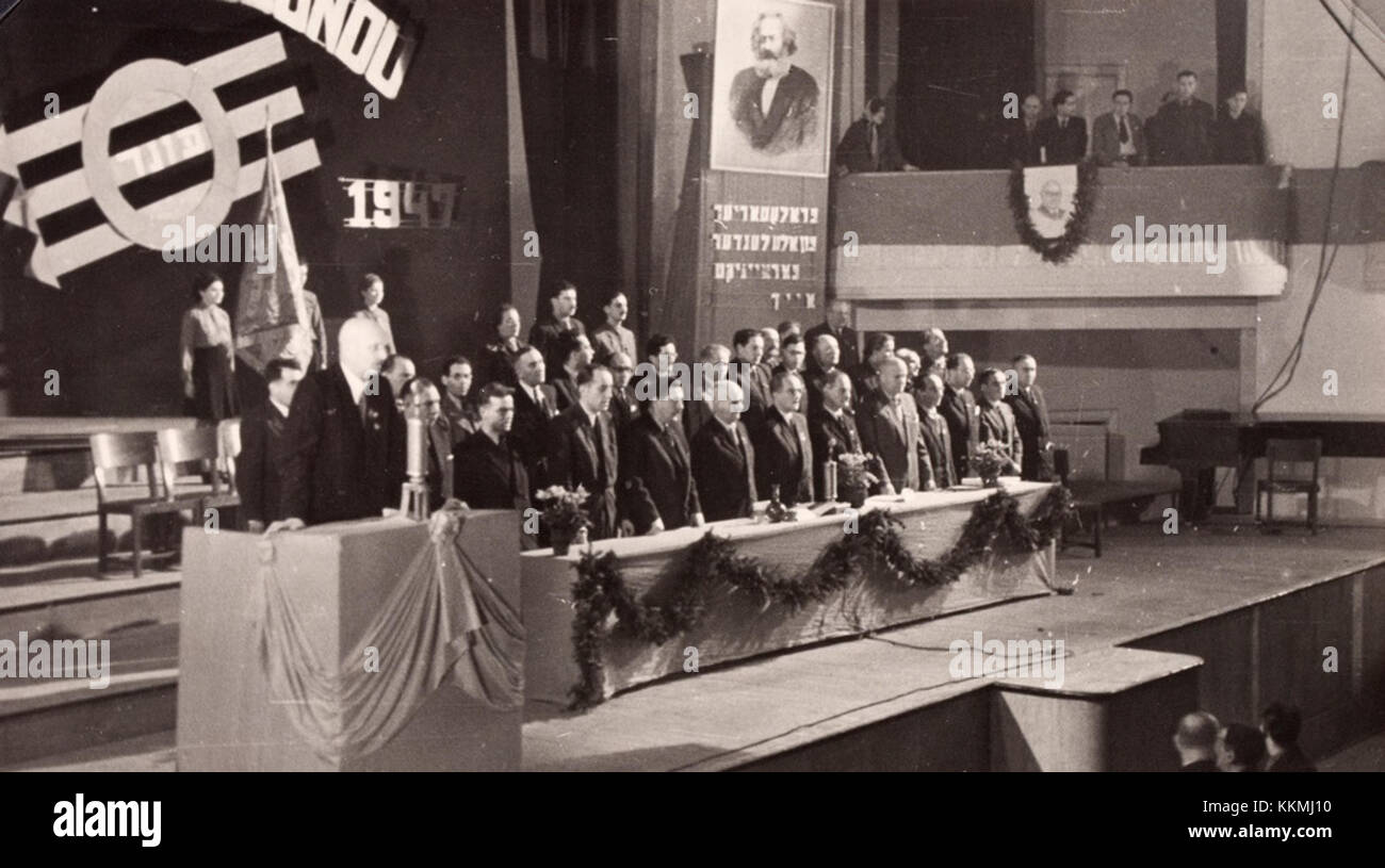 Fête du Bund 50 ans de Pologne, 15 novembre 1947 Banque D'Images