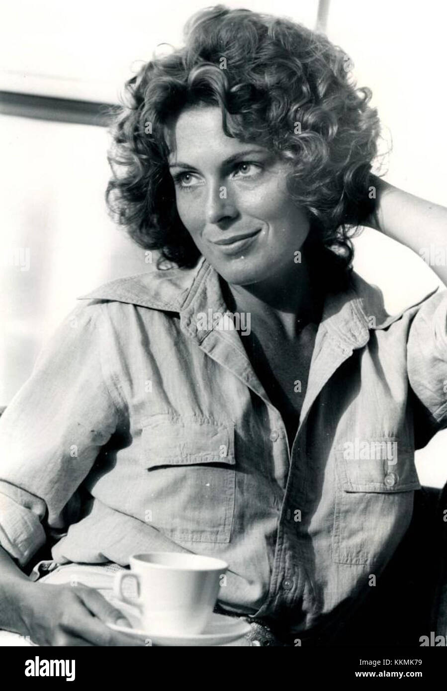 1974 actrice Joanna Cassidy presse photo Banque D'Images