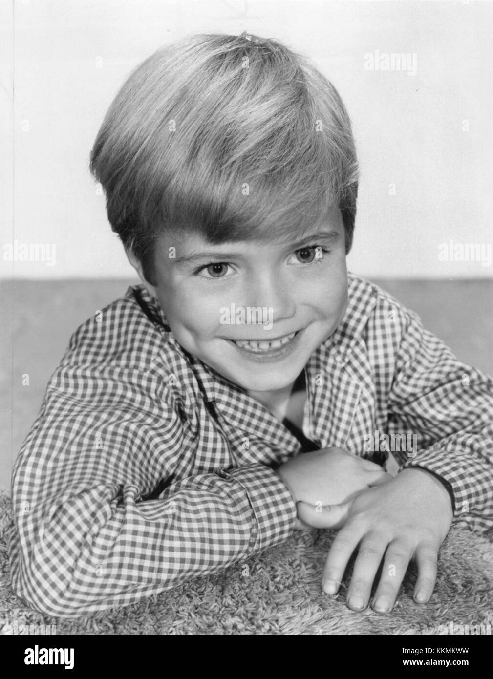 Jon Provost a interprété Timmy Martin aux côtés de Lassie dans la série télévisée de 1957, mettant en vedette leurs aventures. Banque D'Images