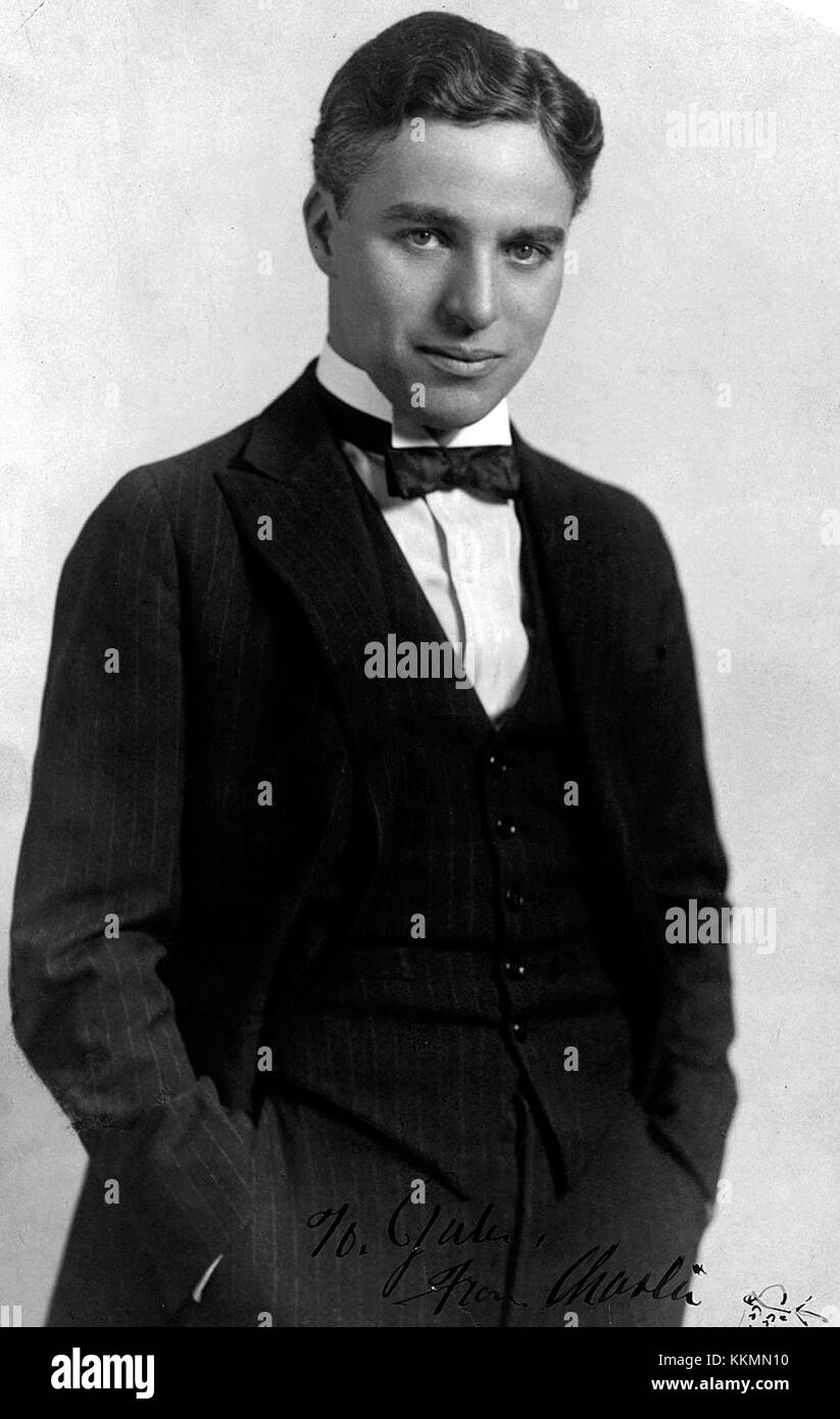 Chaplin a signé c1920 Banque D'Images