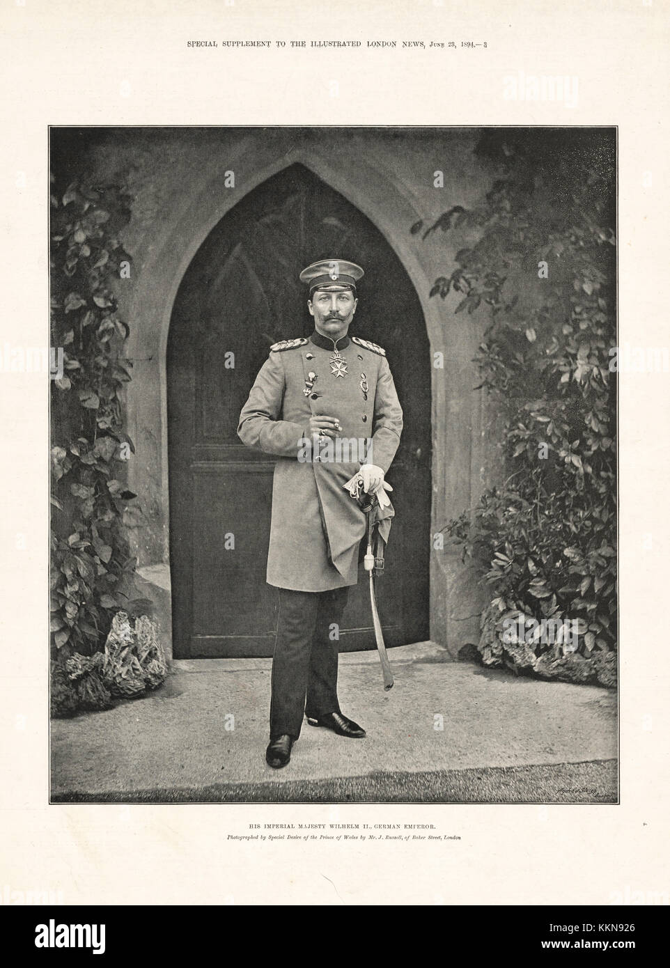 1894 Illustrated London News Kaiser Wilhelm II Banque D'Images