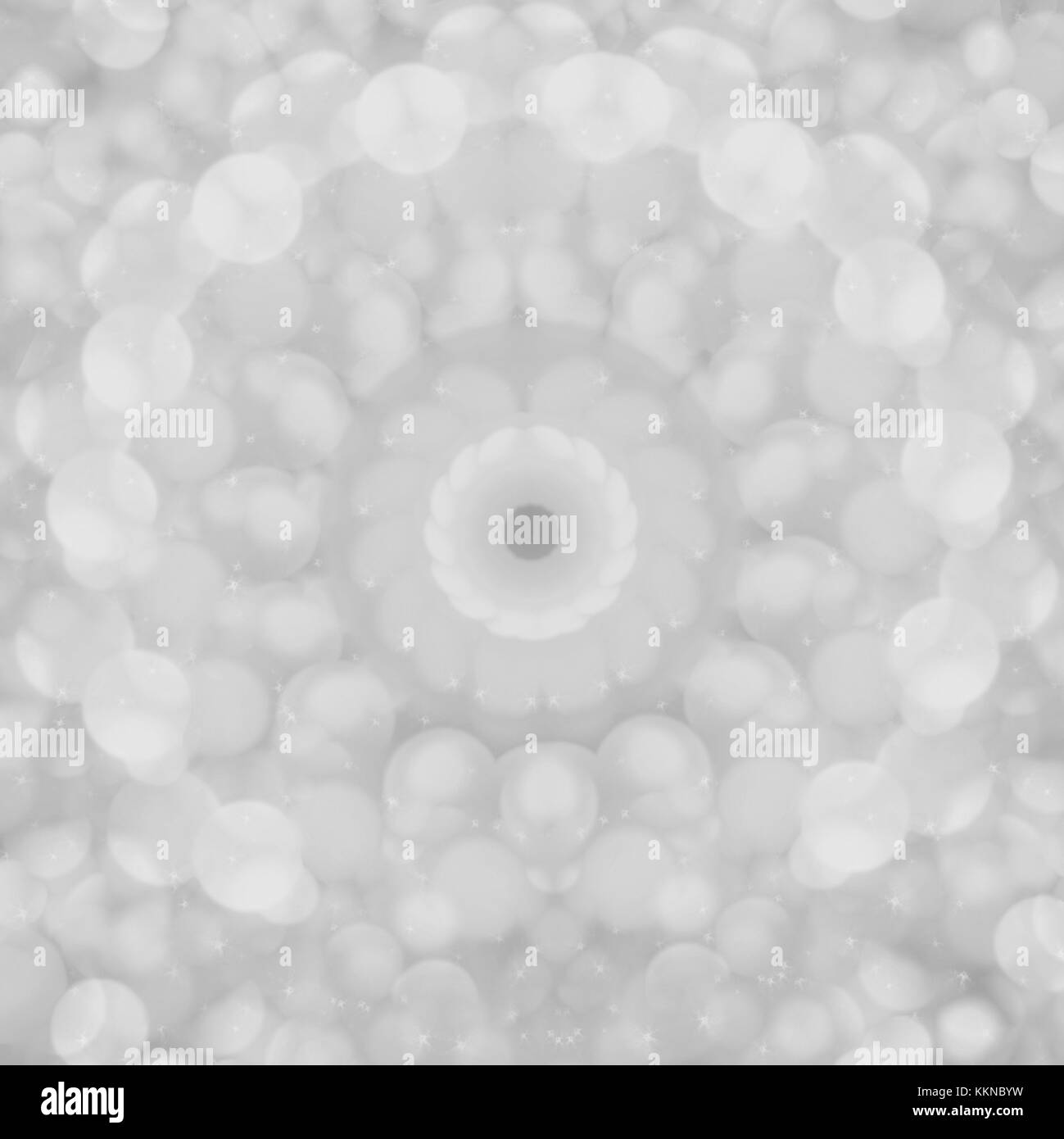 Résumé monochrome brouillée. mandala mandala noir & blanc ornement motif rond. Banque D'Images