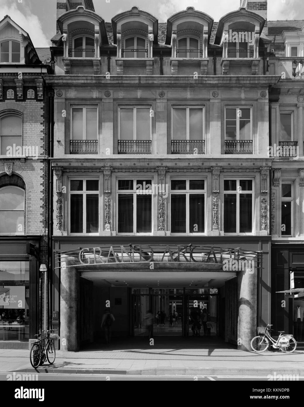 Entrée au Grand Arcade, St Andrews Street Cambridge Banque D'Images