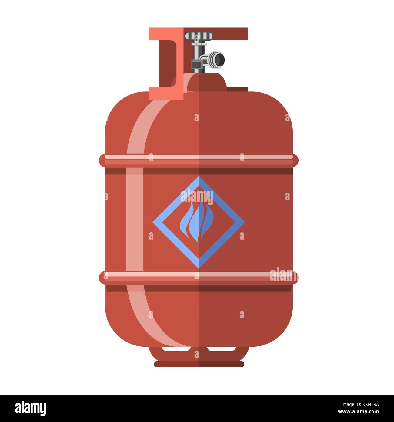 L'icône rouge réservoir gaz Illustration de Vecteur