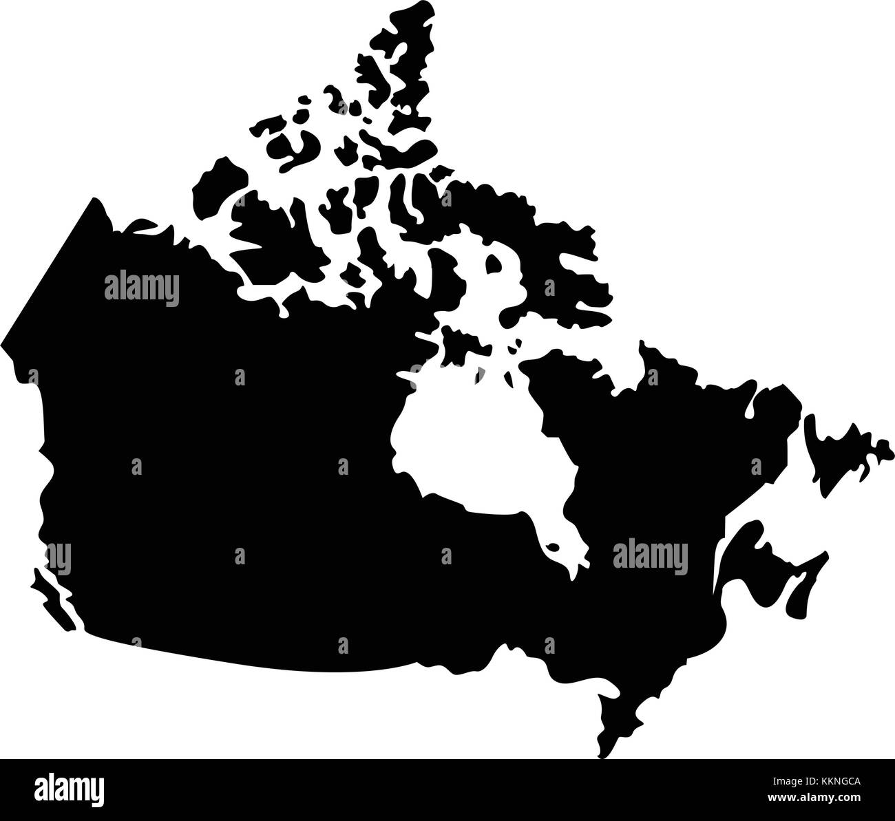 carte du canada Illustration de Vecteur