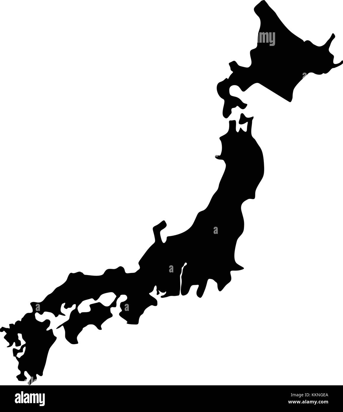 carte du Japon Illustration de Vecteur
