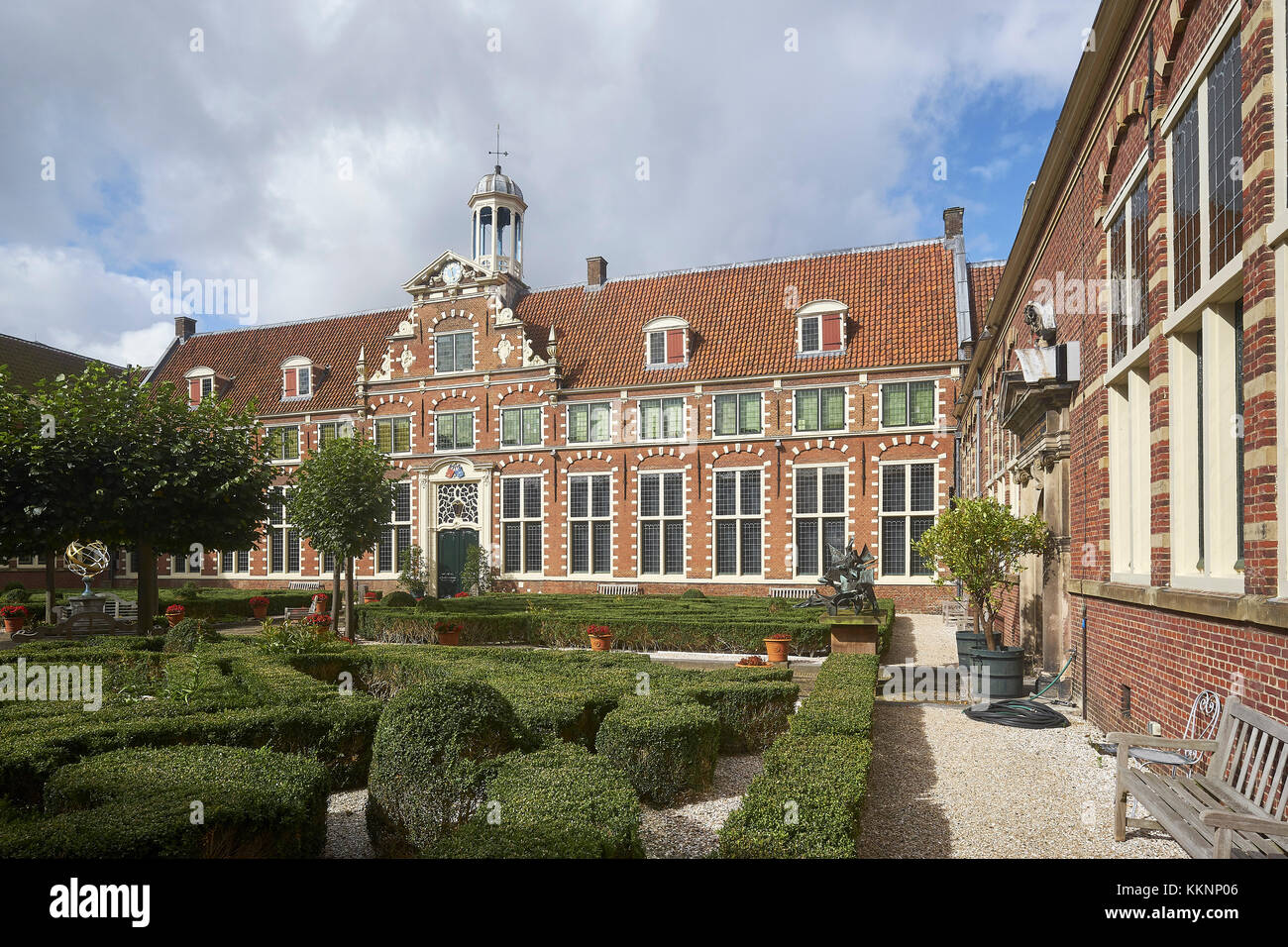 Cour de la Franz Hals Museum à Haarlem, Hollande du Nord, Pays-Bas Banque D'Images